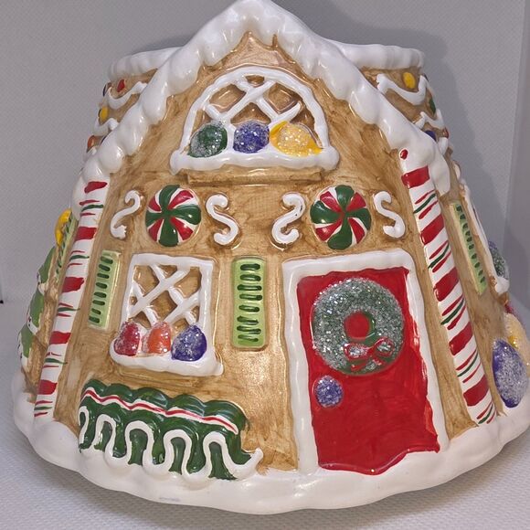Yankee Candle Gingerbread House Jar Candle Topper Lamp Shade - Picture 7 of 12